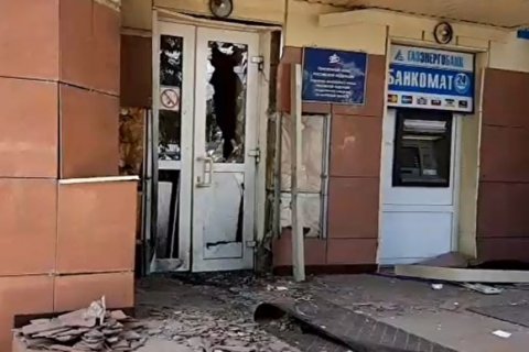 В Калуге неизвестные взорвали вход в Пенсионный фонд